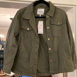 Girls army green jacket